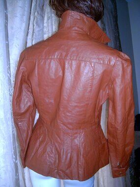 Vintage Puff Sleeve Leather Jacket Argentina 6